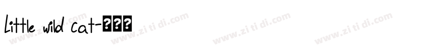 Little wild cat字体转换